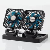 Dual Head Solar Fan